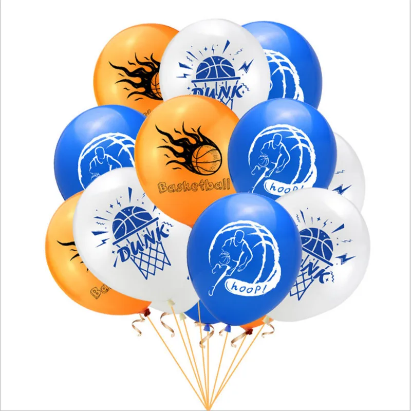 

18PCS12 inch sports basketball latex balloon baby shower children birthday party decoration balloon helium balloon