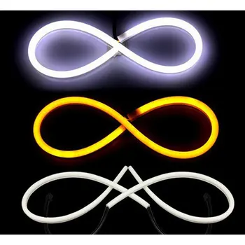 

Flexible LED Daytime Running Light Soft Tube Guide Angle Eyes LED Strip Auto Lamp for Car Headlight Assembly