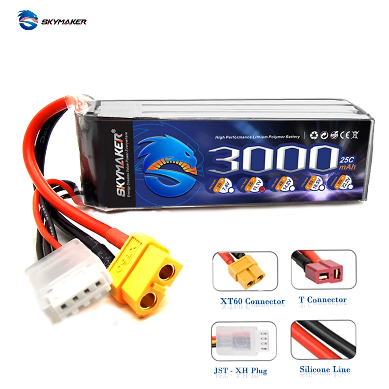 RC Ʈ  ︮ ڵ  3S LiPo ͸, ī̸Ŀ UAV ͸, 11.1V, 3000Mah, 25C, ִ 50C, 2 
