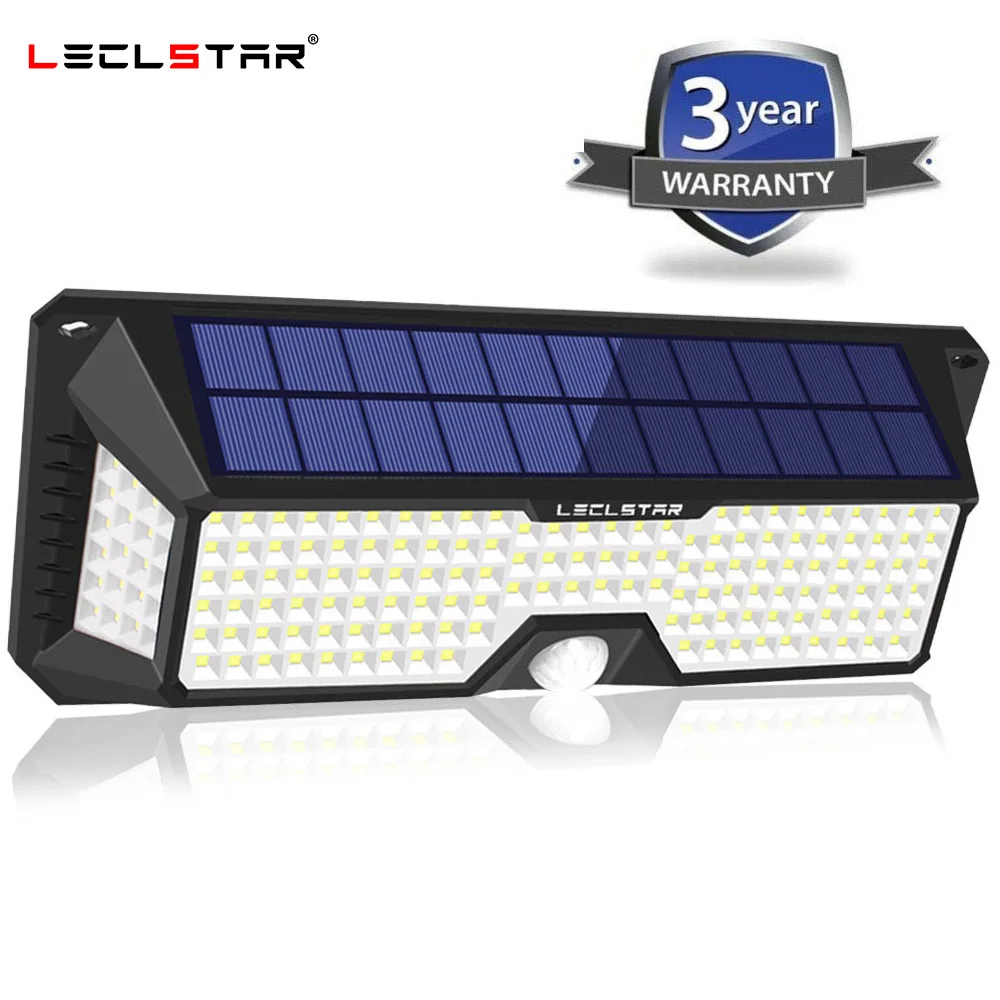 Waterproof 288/268 LED Solar Lamp Motion Sensor Solar Energy Lights Outdoor Security Lighting for Porch/Garden/Street/Wall Light