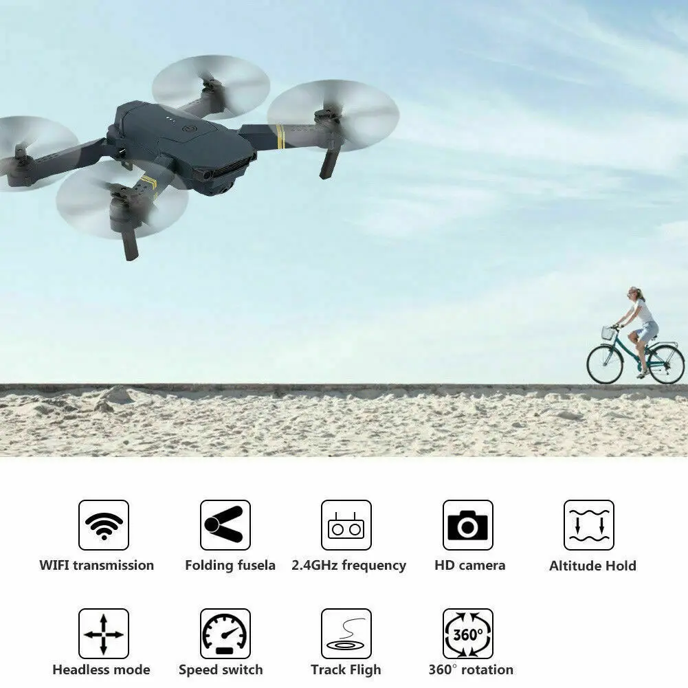 Мини-Дрон с радиоуправляемым квадрокоптером, Wi-Fi, FPV, с широкоугольным HD камерой 1080 P, режим удержания высоты, складной Дрон с фиксированным потоком в подарок