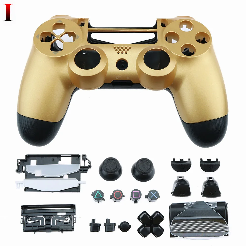 YuXi оболочка для ps4 pro тонкая Замена полная оболочка и кнопки мод комплект контроллер пользовательский чехол Корпус для playstation 4 pro - Цвет: I