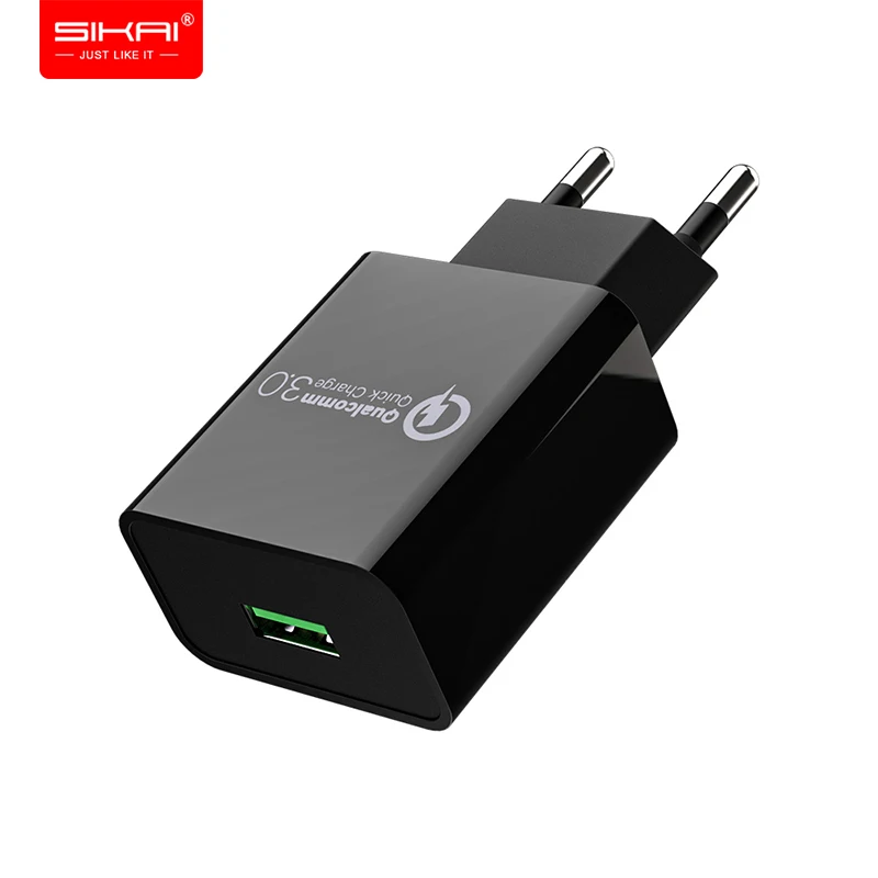 Зарядные устройства для мобильных телефонов для iphone, Android, USB, EU, US, UK, вилка, быстрая зарядка SIKAI 5 В, 1A, 2A, 12 В, 1.5A, QC 3,0