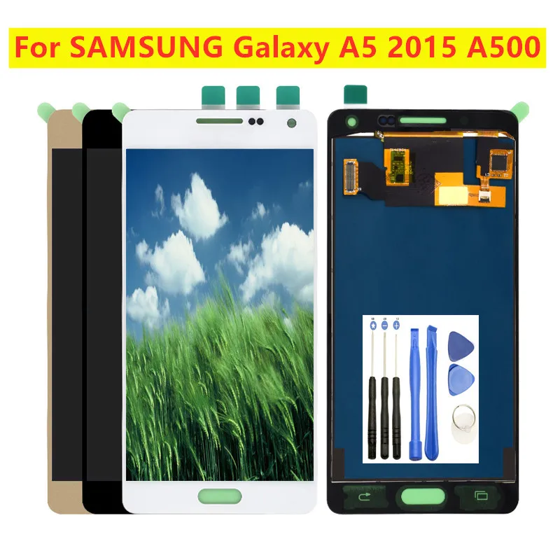 5 2 &quotвысококачественный ЖК-дисплей Замена для Samsung Galaxy A5 2015 A500 A500F A500M OLED сенсорный