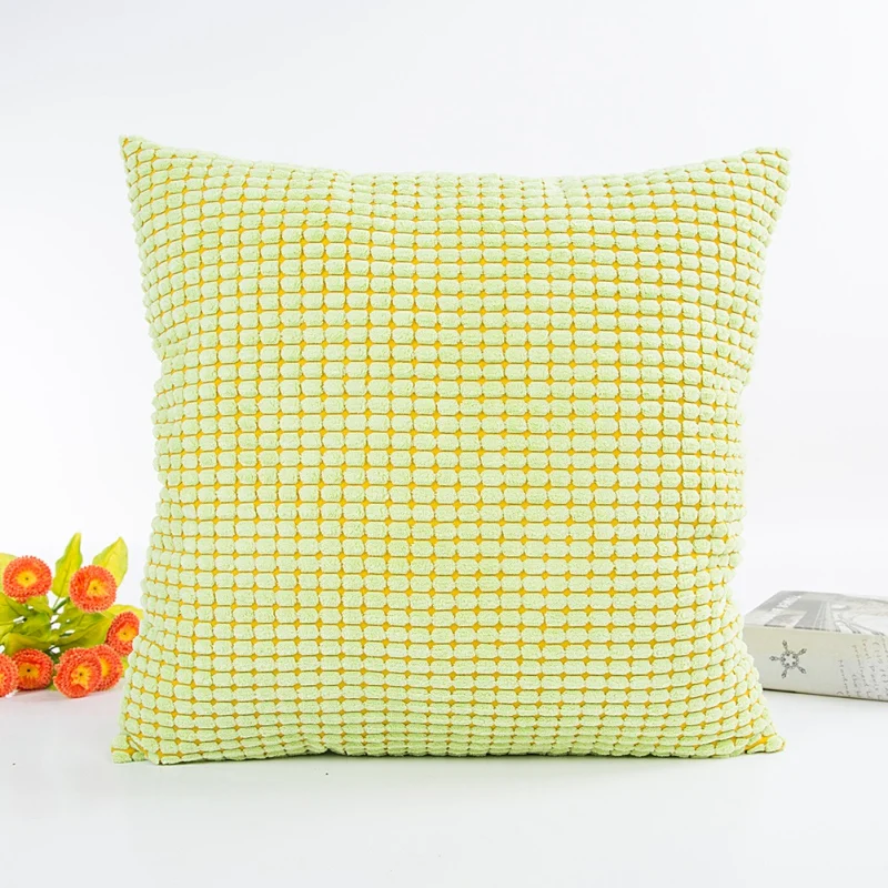 Warm Pillowcases Comfortable Sofa Cushion Cover For Living Room Solid Color Square Pillow Covers Pillowcase