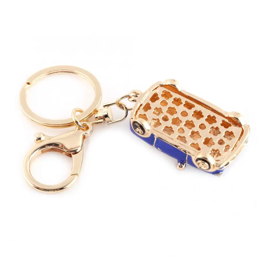 Party Favors Alloy Classic 3D Hollow Carved Simulation Mini Sporty Car Key Chain Bag Charm Pendant Gift Christmas Party Favor