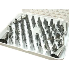 Носик для украшения набор в коробке 52 голова из нержавеющей стали рот трубопровода устройства украшения ногтей из нержавеющей стали рот трубопровода Devic