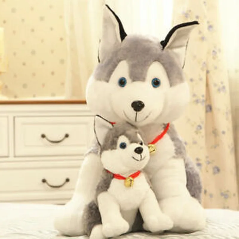 70CM Big Husky Dog Puppy Stuffed Animal Pillow Plush Soft Toy Doll Birthday Gift 