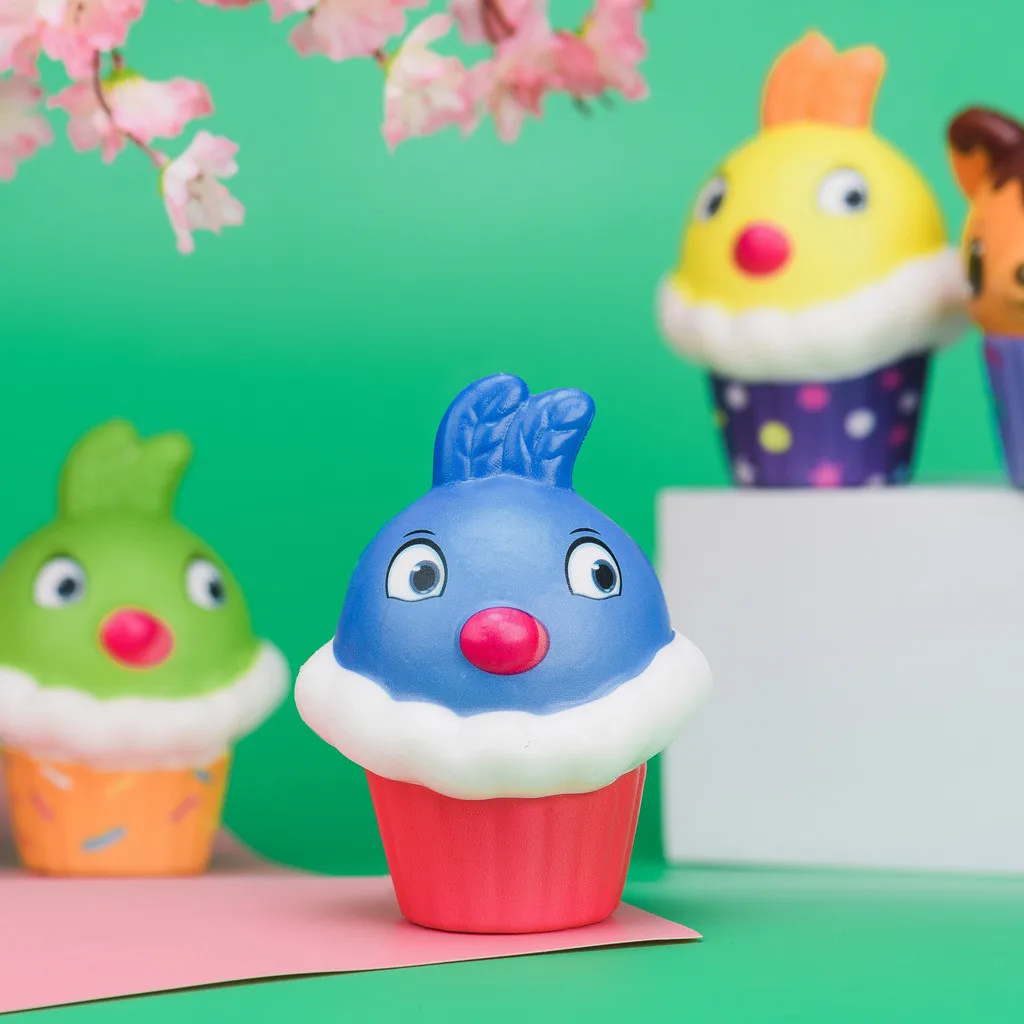 Мороженое курица милый мягкий игрушки для детей медленно поднимающийся мягкий мини сжимаемая игрушка ароматизированный снятие стресса Забавный ребенок Рождественский подарок