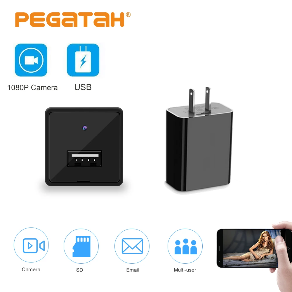 

1080P EU US USB Charger Camera Wireless WIFI IP Camera CCTV camera WiFi Remote Monitorting Motion Detection