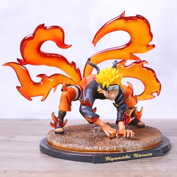 

Anime Naruto Shippuden Uzumaki Naruto Kurama Kyuubi Ver. GK Statue PVC Action Figure Collection Model Kids Toys Doll Gift