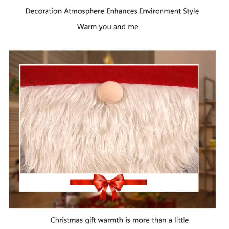 Merry Christmas Dining Chair Covers Slipcovers Kitchen Chair Backrest Covers Christmas Chair Cover For Hotel Chair Arm Chair