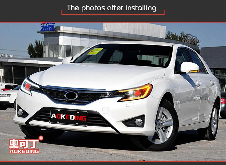 Головной светильник s для автомобиля Toyota Mark X 2013- eiz DRL Дневной ходовой светильник светодиодный Биксеноновая лампа противотуманный светильник тюнинг автомобильные аксессуары