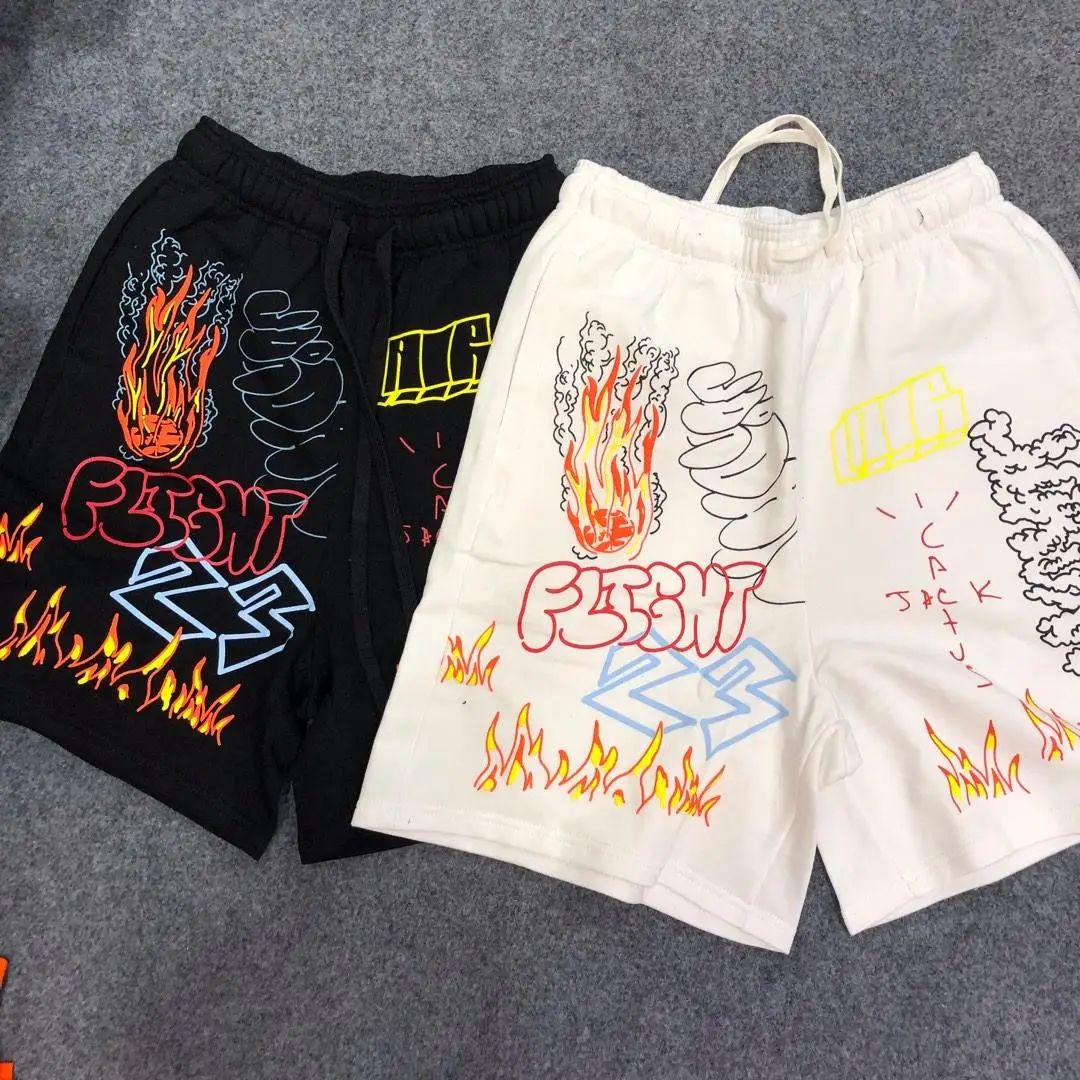 

AstroWorld Travis Scott Shorts Men Women Streetwear Shorts FOG Beach Sportswear High Quality AstroWorld Tour Kanye West Shorts