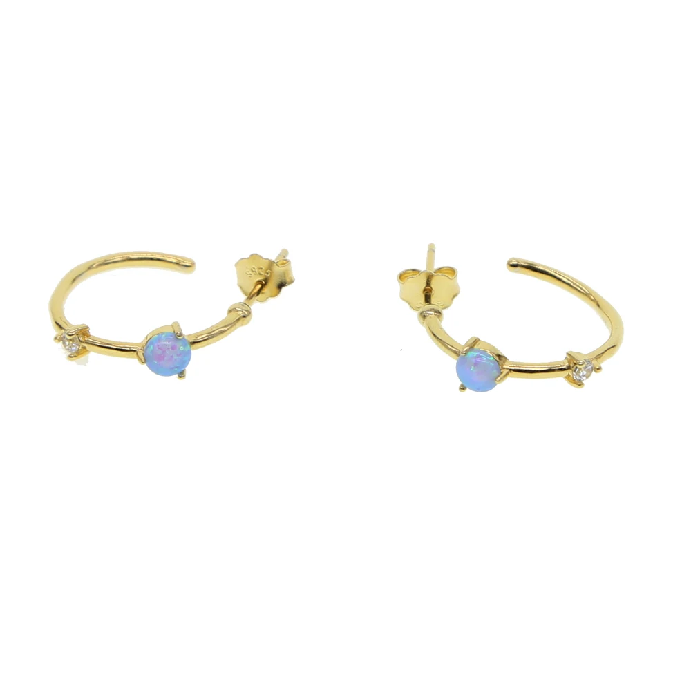 Женские серьги из серебра 925 пробы с фианитом|Серьги-кольца| |