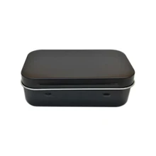 95x60x21 мм черная жестяная коробка черная металлическая коробка с матовой подарочная упаковка коробка