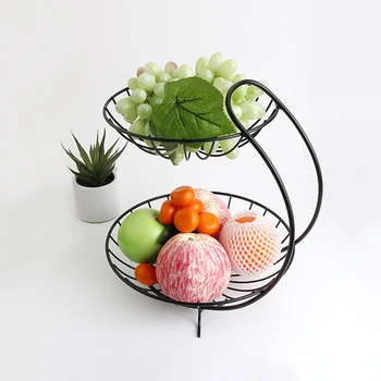 

Nordic Style Snack Storage Rack Creative Fruit Basket Hollow Out Vegetable Storage Container Multi-Purpose Drain Basket for Home
