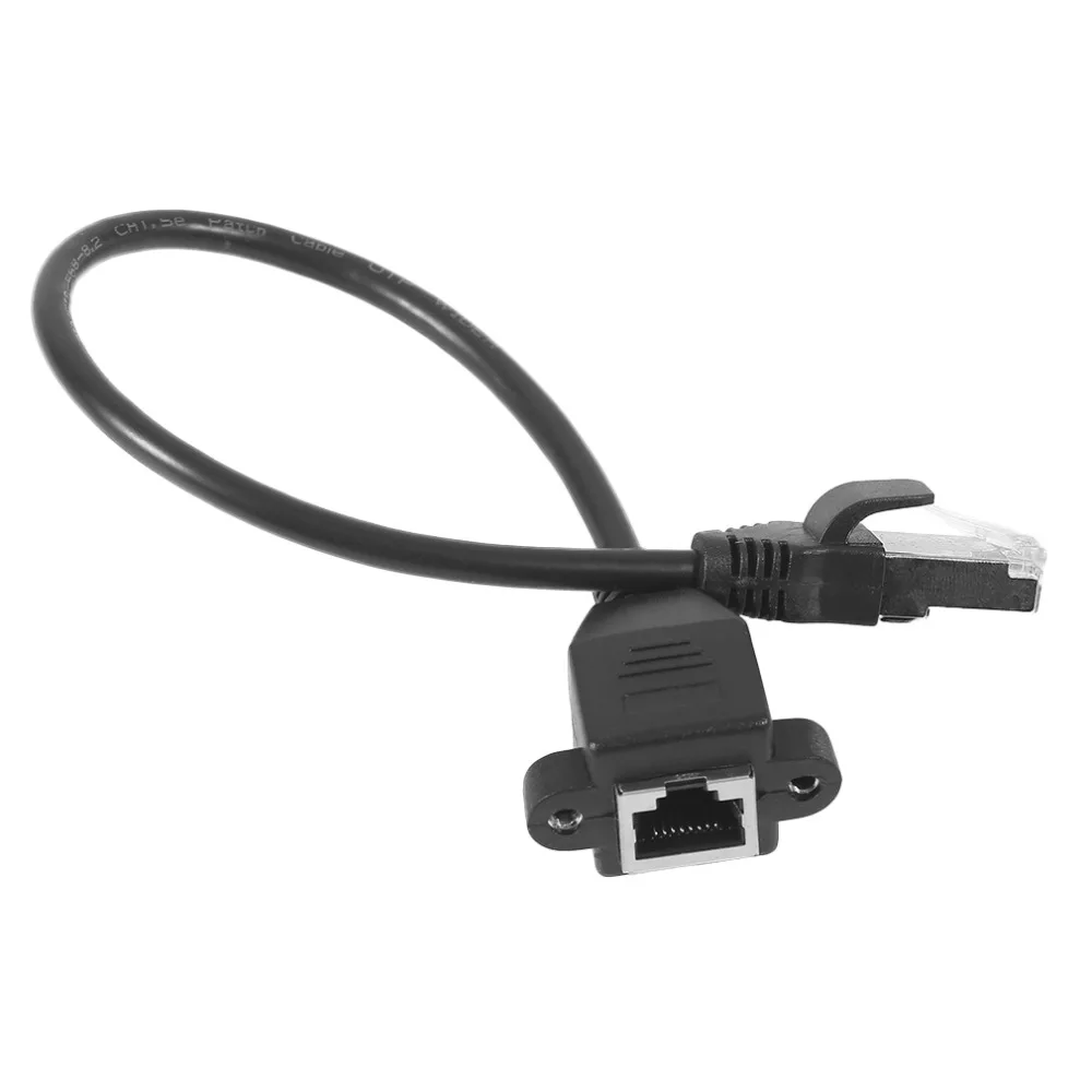 30 см/60 см/100 см/150 см папа-мама RJ45 винт Панель Крепление Ethernet LAN Сетевой удлинитель для ноутбука для ПК