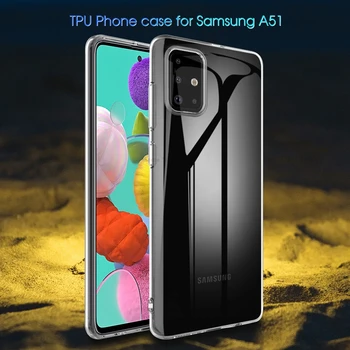 

100PCS For Samsung Galaxy A51 Case cover Ultra-thin Transparent TPU Silicone Phone Case For Samsung Galaxy A51 A71