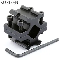 Регулируемый двойной рельс 20 мм Пикатинни Вивер баррель крепление адаптер для охоты прицел ружье фонарик лазер+ гаечный ключ