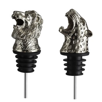 

Stainless Steel Deer Stag Head Wine Liquor Spirit Pourer Unique Wine Bottle Stoppers Wine Aerators Bar Tools