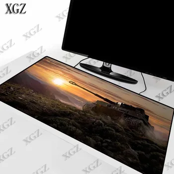 

XGZ World of Tanks Large Gaming Mouse Pad Lock Edge Mat Laptop Computer Keyboard Desk for Dota CSGO LOL pad