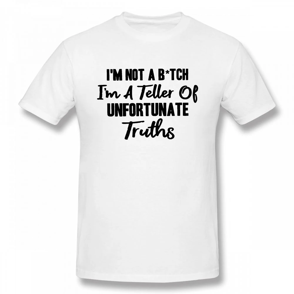 Классическая футболка с надписью I'm A Teller Of wealth Truths летняя повседневная мужская