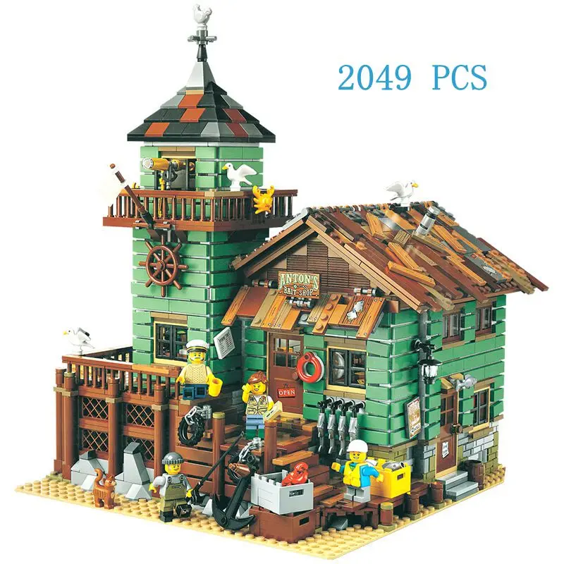 

2049 pcs fisherman's cabin compatible with 21310 building house set model building blocks children's educational toys gifts