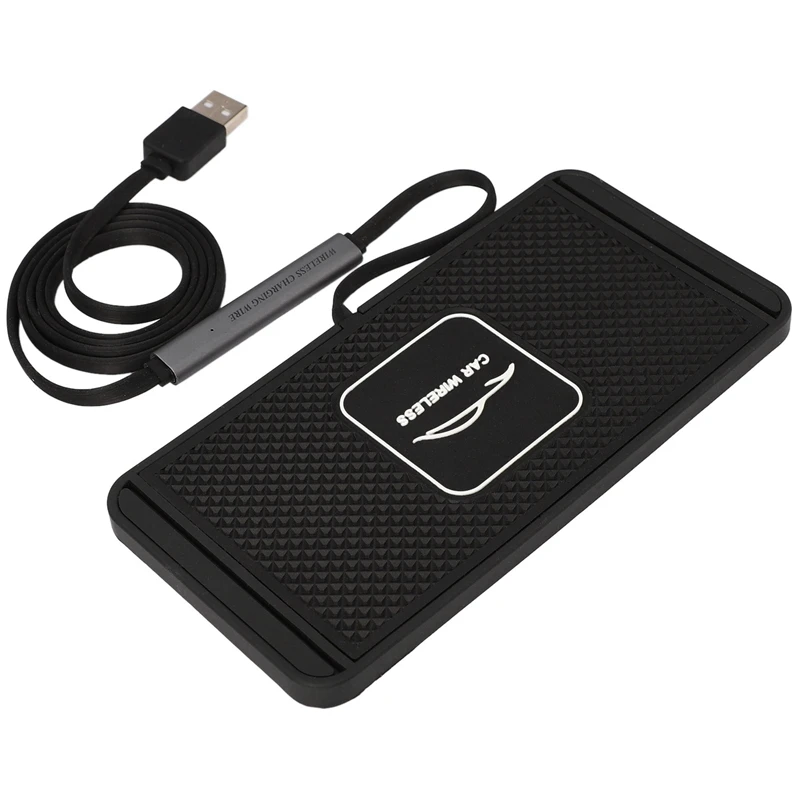 

QI Car Wireless Quickly Charger for IPhone 8 XS XR Car Charging Pad for Samsung S10 Dock Station Non-Slip Mat Car Dashboard Hold