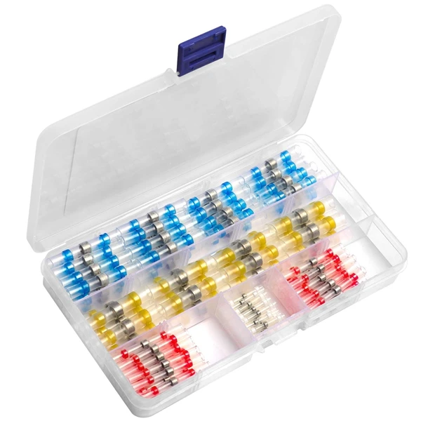 

Self Solder Heat Shrink Butt Connectors with Solder, Waterproof Solder Wire Connectors, Solder Sleeves for All Electrical Solder