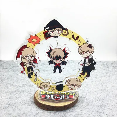 Аниме My Hero Academy брелок Midoriya Izuku Ochaco Uraraka Bakugou Katsuki Todoroki Shoto Милый Забавный акриловый брелок для ключей - Цвет: 17