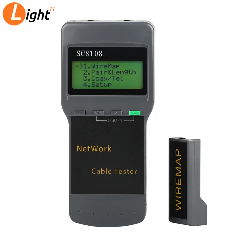 Портативный сетевой тестер SC8108 с ЖК-дисплеем и измеритель телефонного кабеля LAN