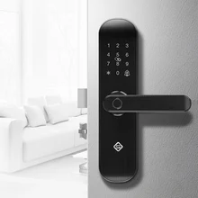 

PINEWORLD Q202 Biometric Fingerprint Lock Security Intelligent Smart Lock With WiFi APP Password RFID Unlock,Door Lock Hotels