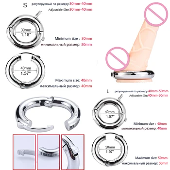 Cock Ring Penis Enlargement Metal Penis Ring Private Goods Ring Cock for Man Increase Penis Extender Intimate  Penis Sleeve Dick 5