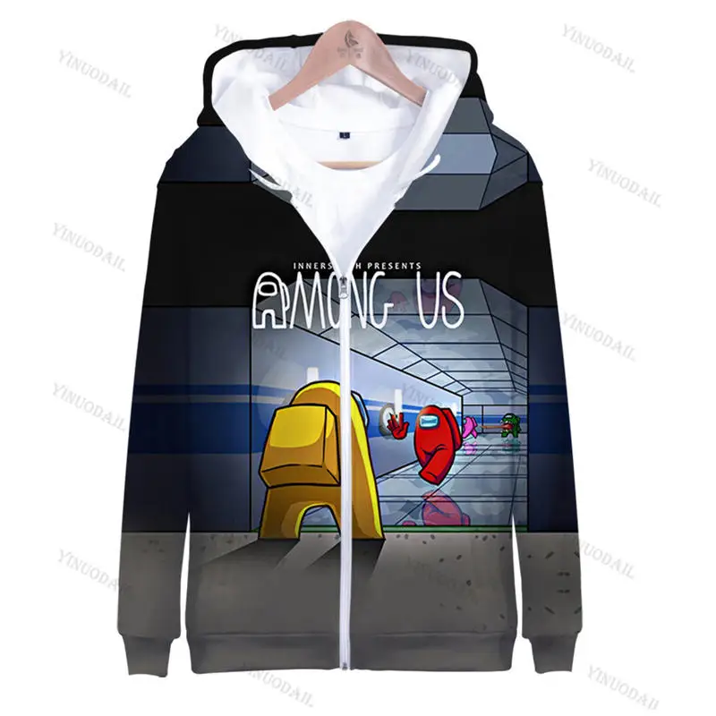 

4-45T Video Game Among Us Adluts Kids Hoodies 3d Hoodie Sweatshirt Boys Girls Kawaii Cartoon Jacket Teen Clothes