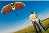 New High Quality 1.4m Pig Dual Line Parafoil Parachute Kites Sports Beach With Kite Handle and String Easy to Fly 6