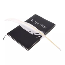 Carnet de notes de mort en cuir pour étudiant, ensemble de carnet de notes de mort avec collier et plume, bloc notes pour cadeau