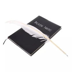 Carnet de notes de mort en cuir pour étudiant, ensemble de carnet de notes de mort avec collier et plume, bloc notes pour cadeau 