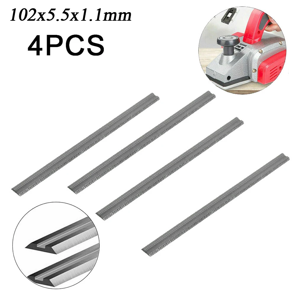 cheap!!!- 4Pcs 102x5.5x1.1mm Planer Blade Knives Double Edge Wood
Planer Cutting Tool For AEG ATLAS-COPCO EH102 HB750 HBE800 Woodworking