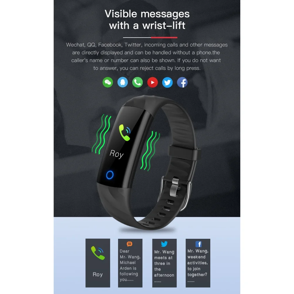 S5IP67 браслеты водонепроницаемый цвет Bluetooth фитнес мульти-спорт сердечного ритма спортивный смарт-Браслет мониторинг Шагомер умный Браслет