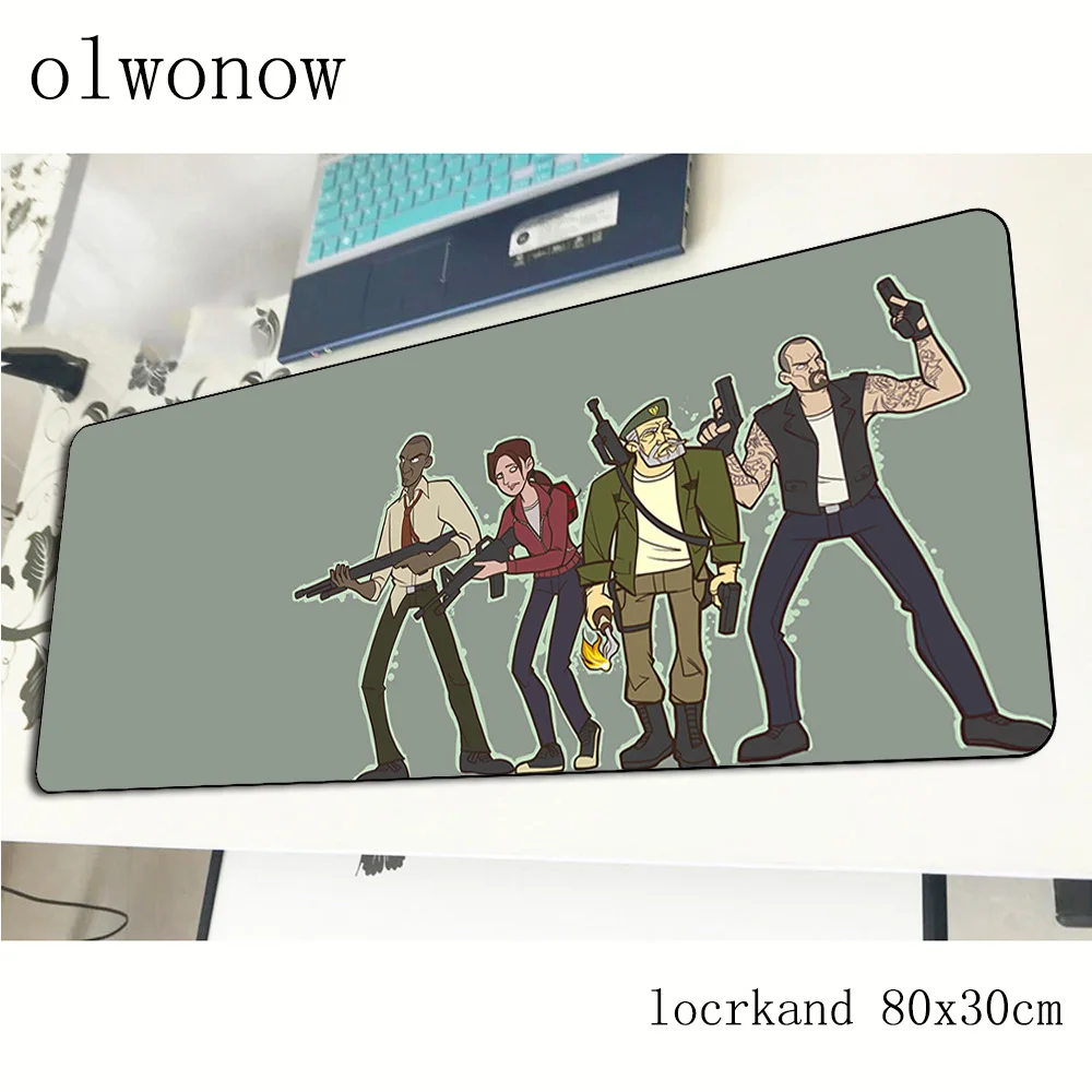 Left 4 Dead pad mouse xl большой компьютерный геймер Коврик для мыши 800x300x2 мм padmouse Kawaii Коврик Для Мыши Эргономичный гаджет коврики для Кабинета