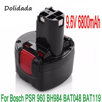 

BAT048 9.6V 6800mAh Ni-CD Rechargeable Battery Power Tools Battery &4800mAh for Bosch PSR 960 BH984 BAT048 BAT119