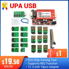 UPA-USB V1.3 unidad principal con Chip ECU Tunning UPA USB con 19 eeprom adaptador ECU programador conjunto completo de alta calidad ecus herramienta