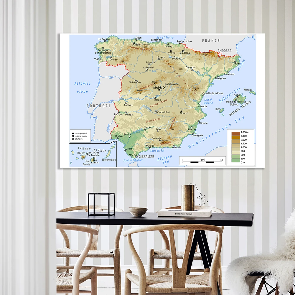 Pintura em Tecido Cartaz de Parede Decorativo para Casa Não-tecido Material Escolar 225x150cm 1 High Quality Material escolar e de escritório