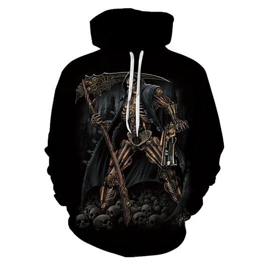 New to the horror movie role-playing doll Chucky Fashion men's hoodie 3D printed clown casual couple hooded sweatshirt pullover - Цвет: WY712