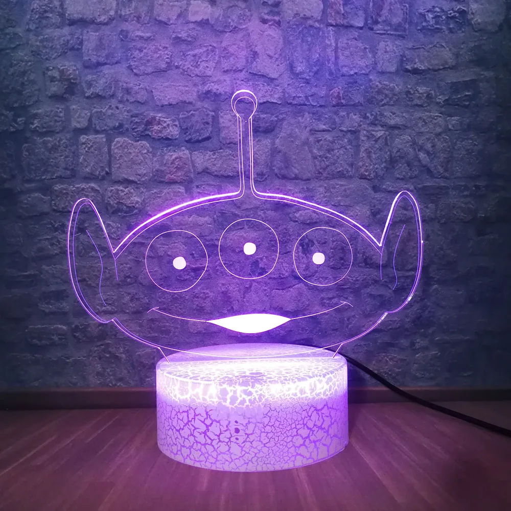 Игрушка история настольная лампа Базз Лайтер инопланетяне 3D Led Иллюзия ночник детский спальный проектор лампа для декора комнаты детская игрушка