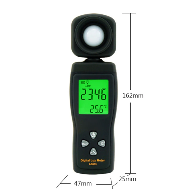 

Mini LCD Display Digital Luxmeter Light Meter Photography Mini Spectrometer Actinometer Brightness Test Tool JHP-Best
