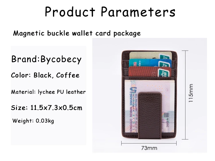 Bycobecy Винтаж Ретро RFID карты Для мужчин бумажник с отделением для карт для кредитных карт чехол металлический чехол-кошелек в деловом стиле, для паспорта Обложка Бизнес держатель для карт карты