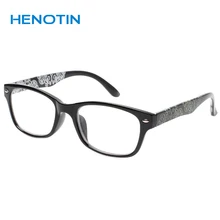 Henotin, новинка, ретро очки для чтения, для мужчин и женщин, Весенняя петля, с принтом, качественные, для чтения, 0,5, 1,75, 2,0, 3,0, 4,0