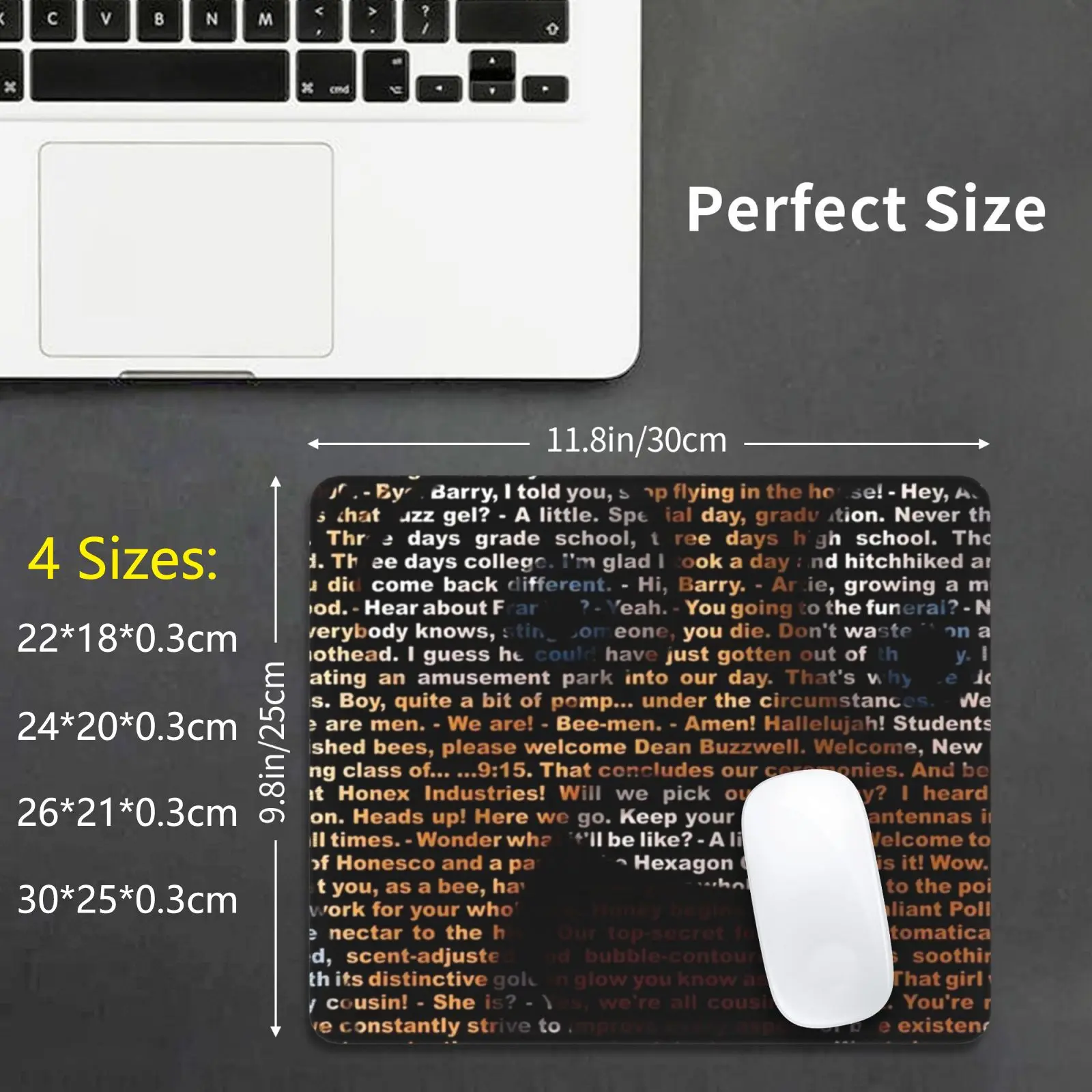 Untitled Testo Mouse Pad Stampa Fai Da Te Cuscino Bee Movie Meme Bee Movie Script Memes Bee Barry Benson Brank Script